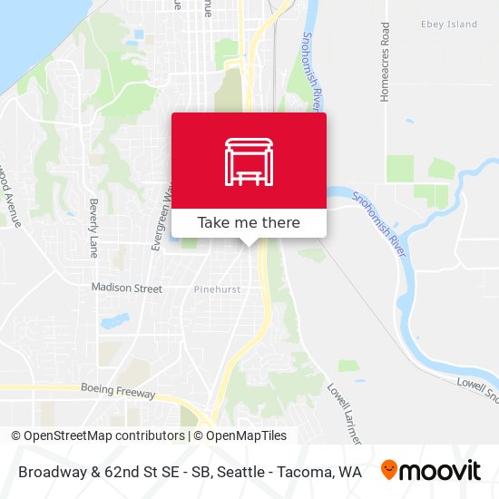 Mapa de Broadway & 62nd St SE - SB