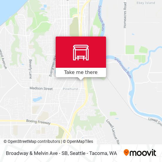 Broadway & Melvin Ave - SB map