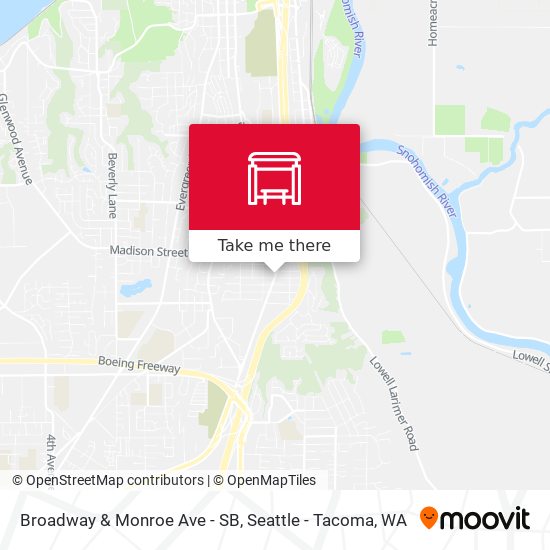 Broadway & Monroe Ave - SB map