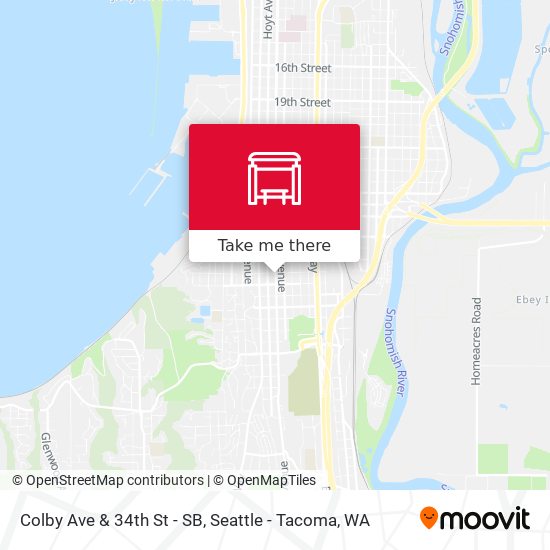 Mapa de Colby Ave & 34th St - SB
