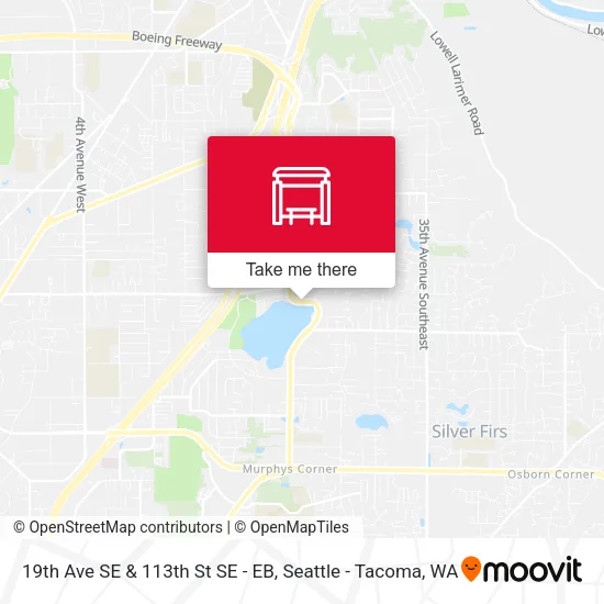 19th Ave SE & 113th St SE - EB map