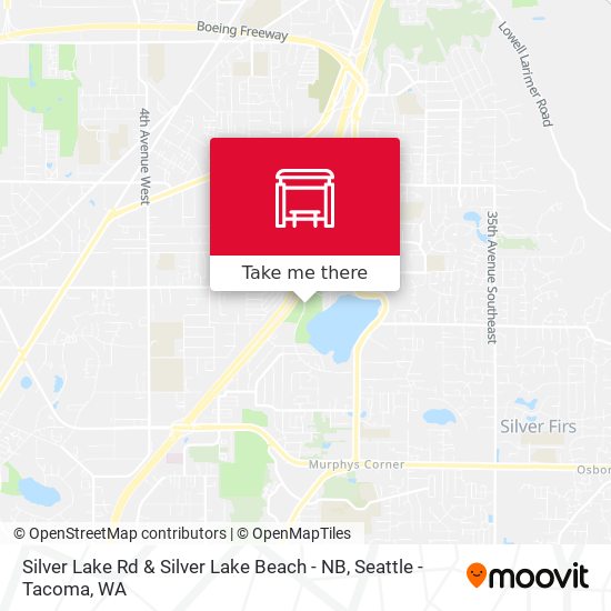 Silver Lake Rd & Silver Lake Beach - NB map