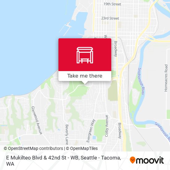 Mapa de E Mukilteo Blvd & 42nd St - WB