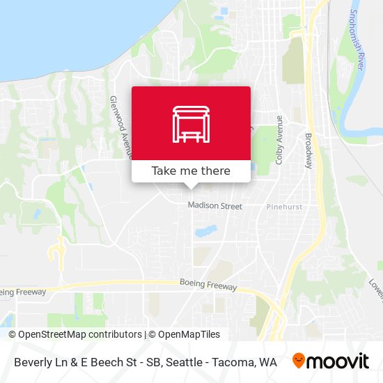 Mapa de Beverly Ln & E Beech St - SB