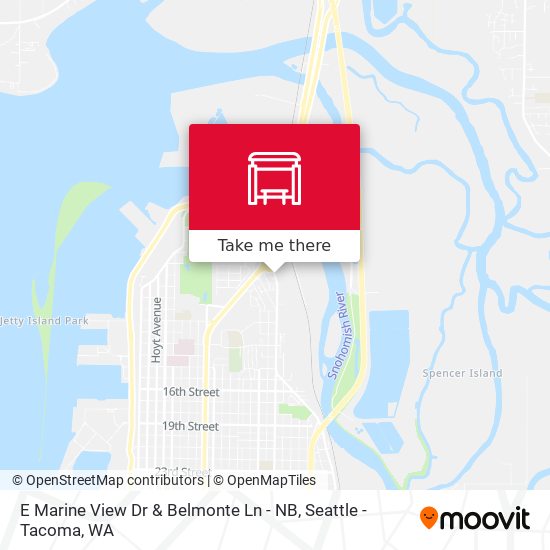 E Marine View Dr & Belmonte Ln - NB map