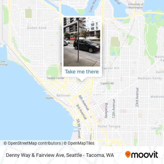 Mapa de Denny Way & Fairview Ave