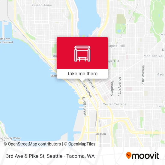 Mapa de 3rd Ave & Pike St