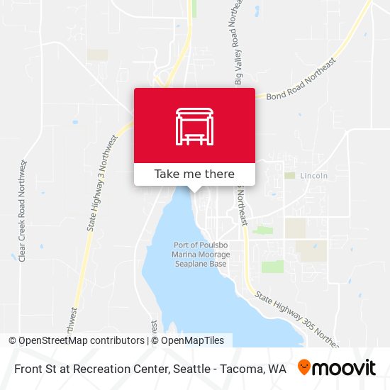 Front St at Recreation Center map