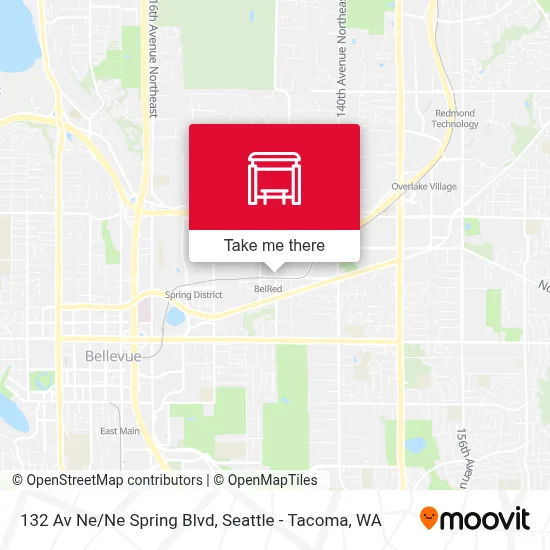 132 Av Ne/Ne Spring Blvd map