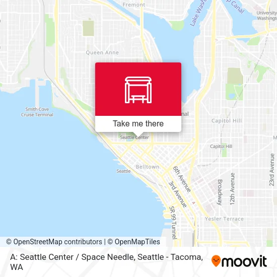 Mapa de A: Seattle Center / Space Needle