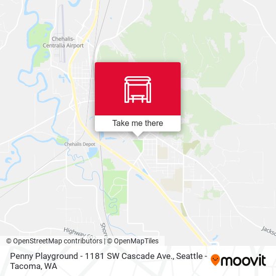 Penny Playground - 1181 SW Cascade Ave. map