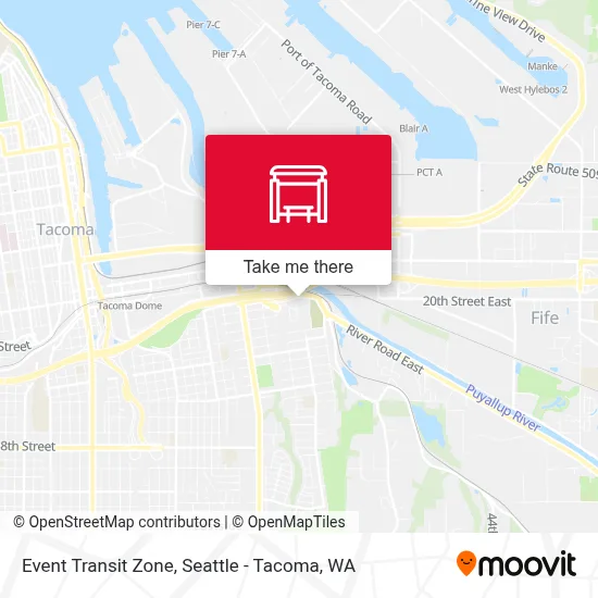 Event Transit Zone map