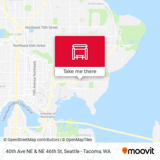 40th Ave NE & NE 46th St map