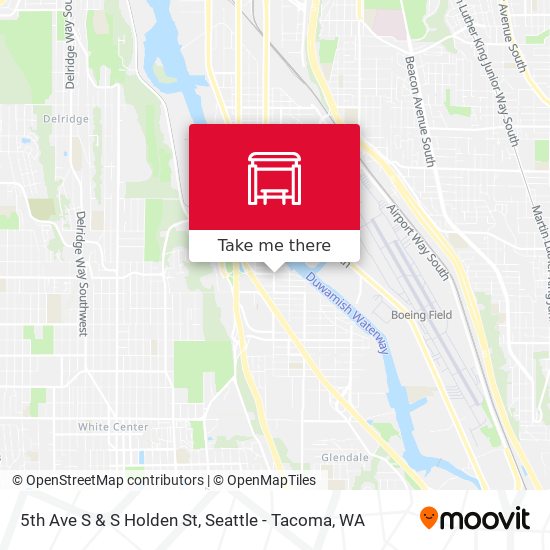 5th Ave S & S Holden St map