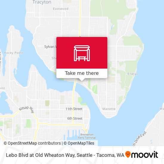 Lebo Blvd at Old Wheaton Way map