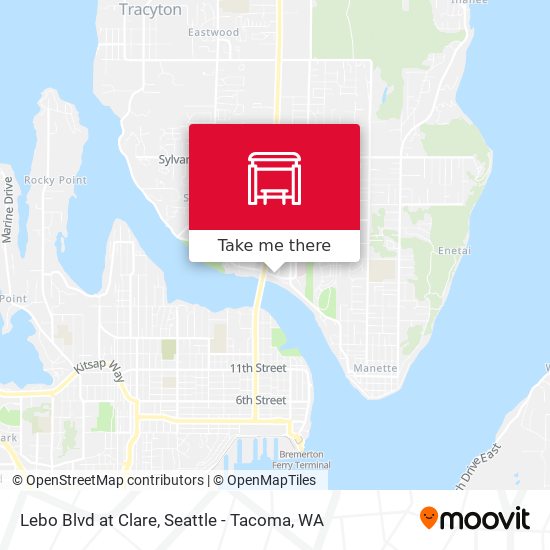 Mapa de Lebo Blvd at Clare
