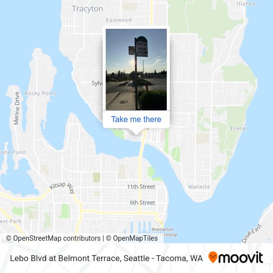 Lebo Blvd at Belmont Terrace map