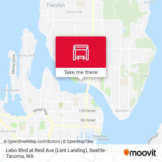 Lebo Blvd at Reid Ave (Lent Landing) map