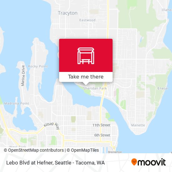Lebo Blvd at Hefner map