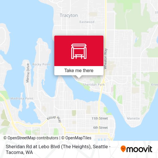 Sheridan Rd at Lebo Blvd (The Heights) map