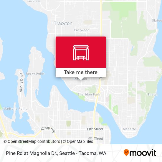 Pine Rd at Magnolia Dr. map