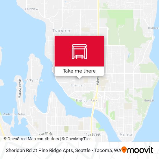 Sheridan Rd at Pine Ridge Apts map
