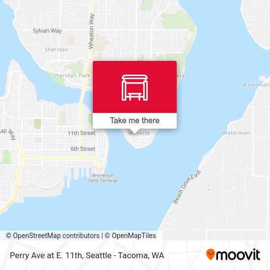 Perry Ave at E. 11th map