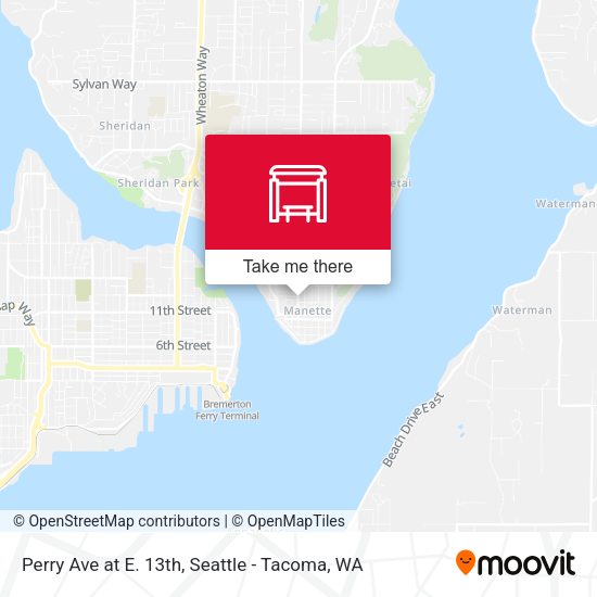 Perry Ave at E. 13th map