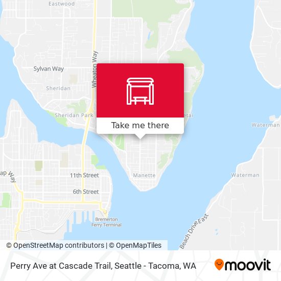 Perry Ave at Cascade Trail map
