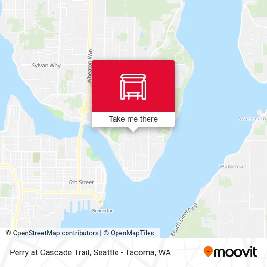 Perry at Cascade Trail map