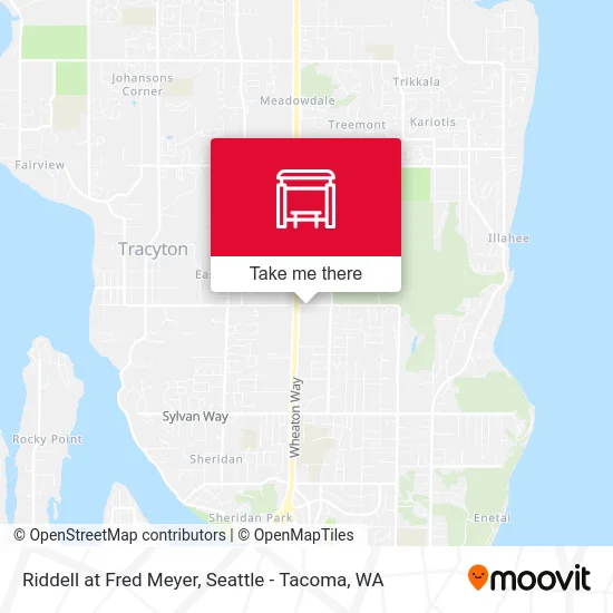 Riddell at Fred Meyer map