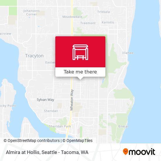 Almira at Hollis map