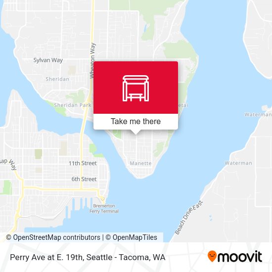 Perry Ave at E. 19th map