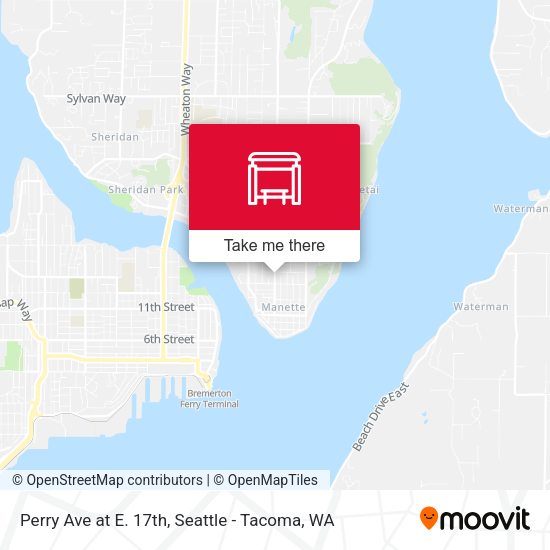 Perry Ave at E. 17th map