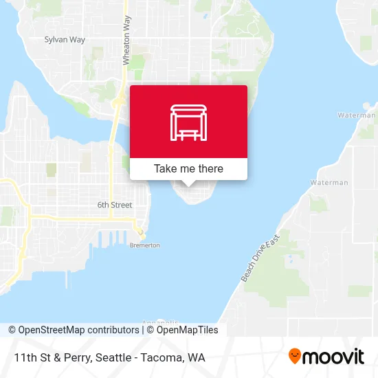 11th St & Perry map