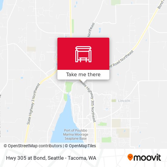 Hwy 305 at Bond map