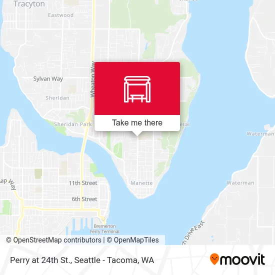 Perry at 24th St. map