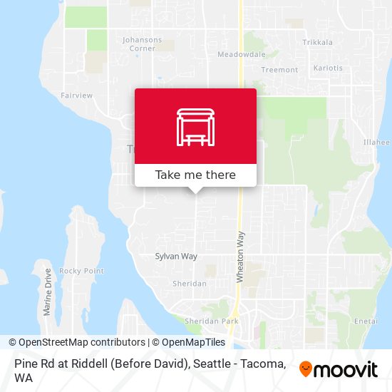 Pine Rd at Riddell (Before David) map