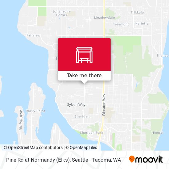 Pine Rd at Normandy (Elks) map