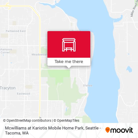 Mcwilliams at Kariotis Mobile Home Park map