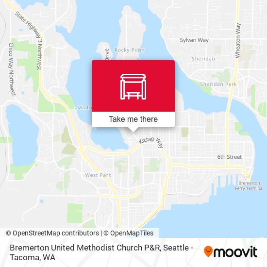 Mapa de Bremerton United Methodist Church P&R