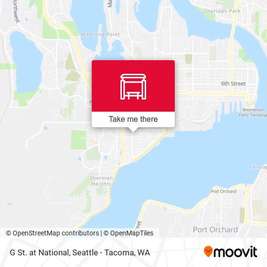 G St. at National map