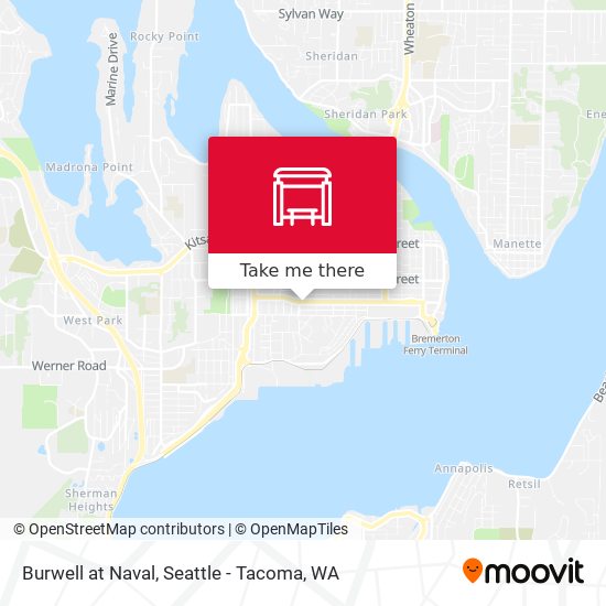 Burwell at Naval map