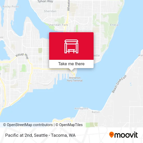 Mapa de Pacific at 2nd