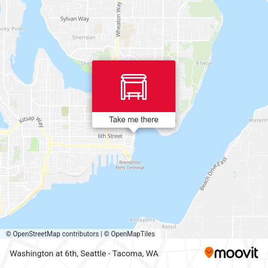 Washington at 6th map
