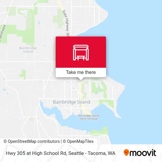 Hwy 305 at High School Rd map