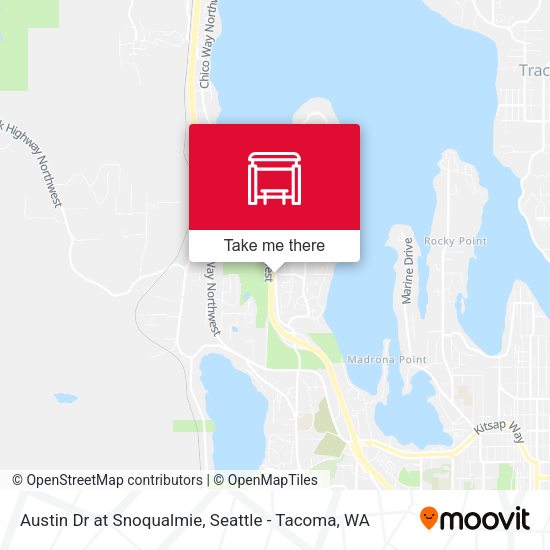 Austin Dr at Snoqualmie map