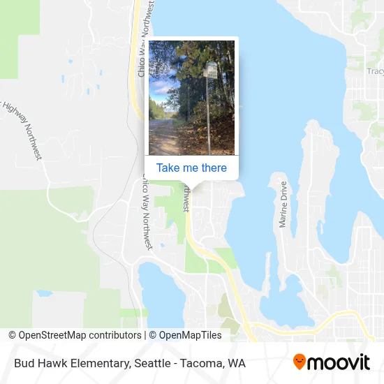 Bud Hawk Elementary map