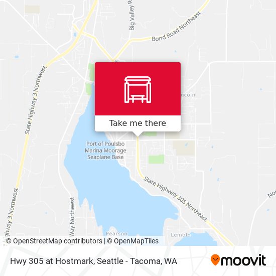 Hwy 305 at Hostmark map