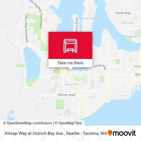Mapa de Kitsap Way at Ostrich Bay Ave.